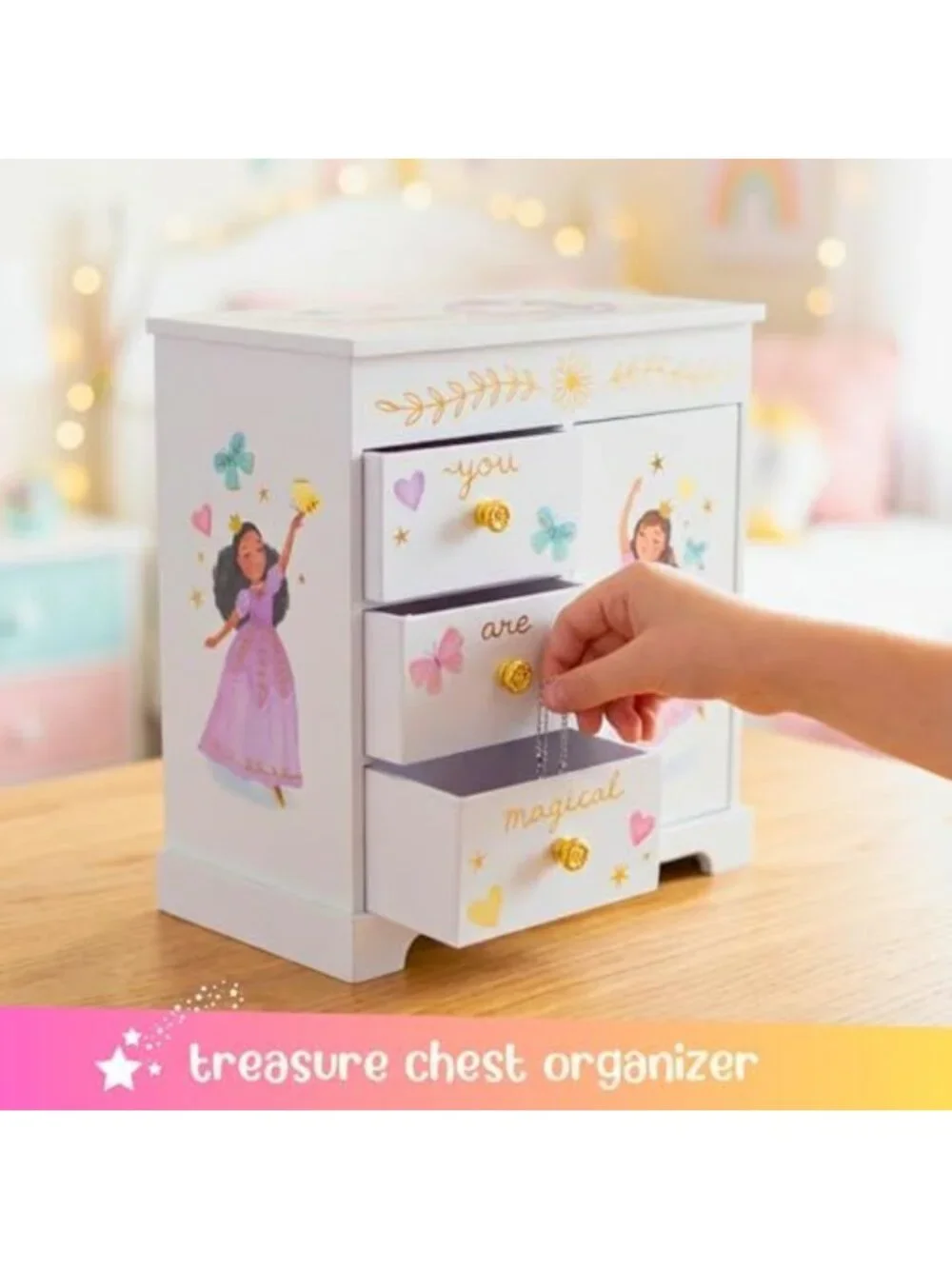 Princess Musical Jewelry Box for Girls - Enchanting Storage & Playful Design